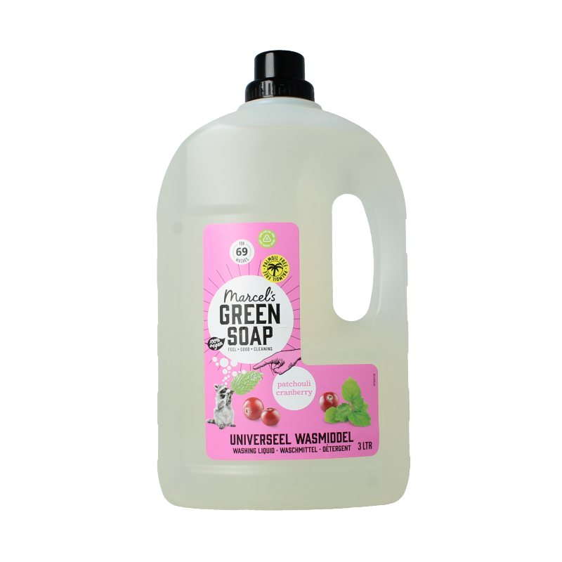 Marcel's Green Soap Wasmiddel universeel patchouli & cranberry