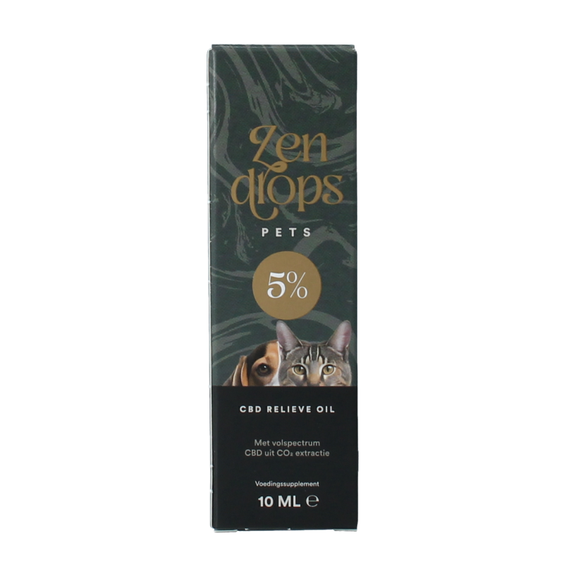 Zendrops CBD relieve oil pets 5%