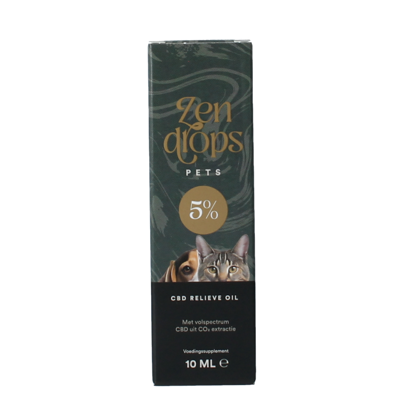 Zendrops CBD relieve oil pets 5% - Afbeelding 4