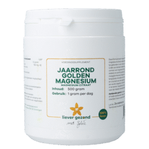 Liever Gezond Golden magnesium poeder jaarrond
