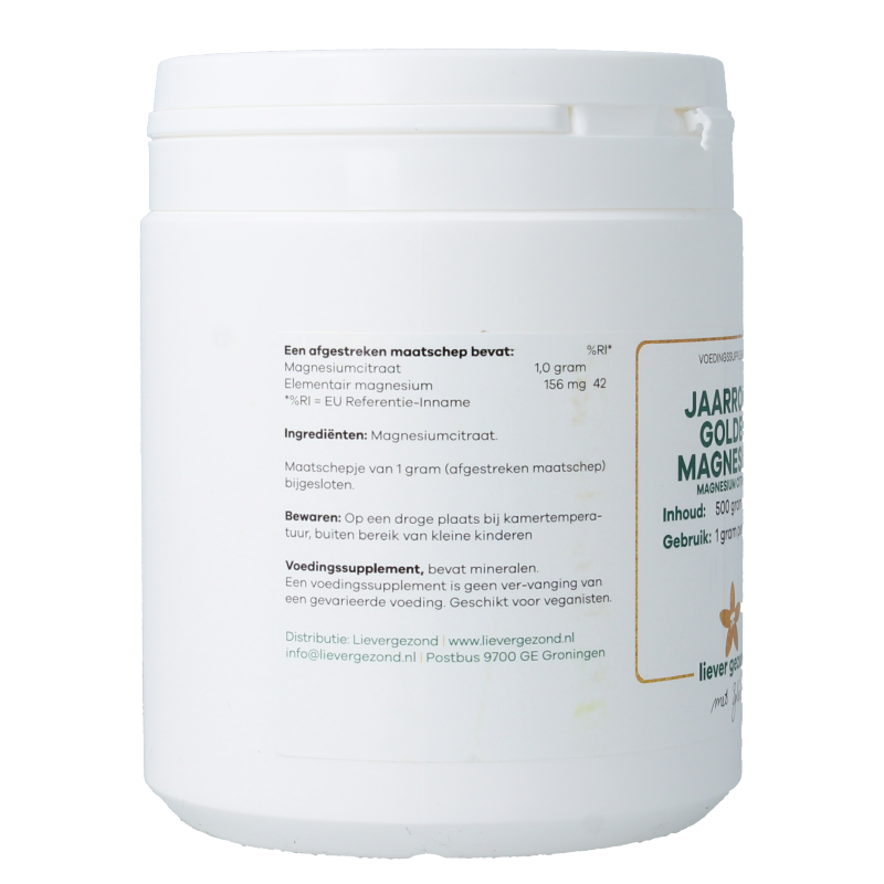 Liever Gezond Golden magnesium poeder jaarrond - Afbeelding 2