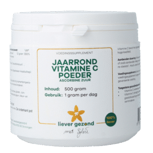 Liever Gezond Vitamine C poeder zuur jaarrond