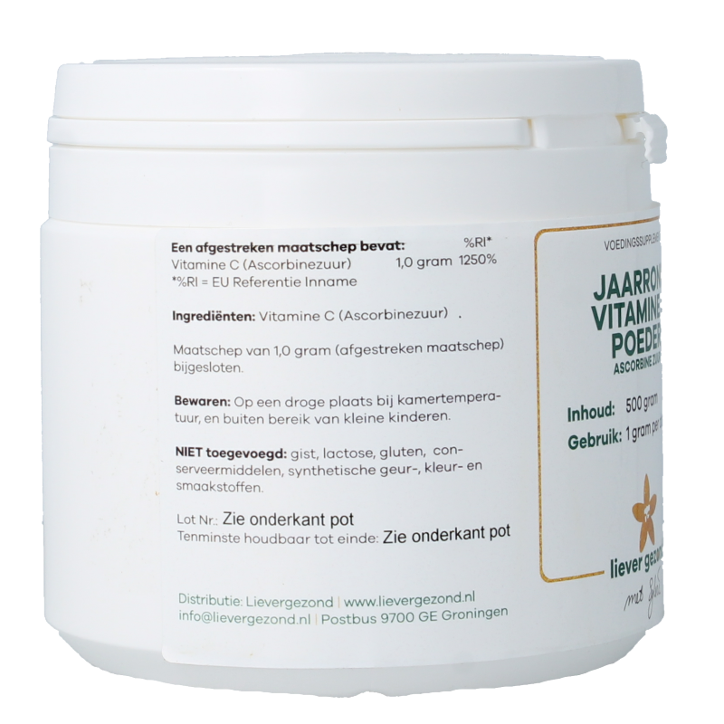 Liever Gezond Vitamine C poeder zuur jaarrond - Afbeelding 2