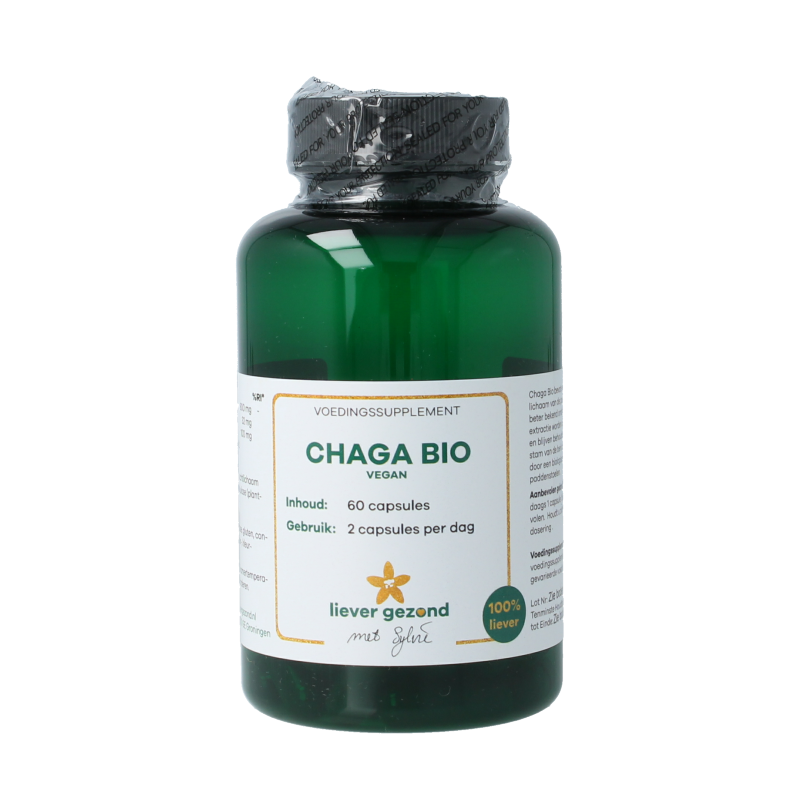 Liever Gezond Chaga 400mg vegan bio