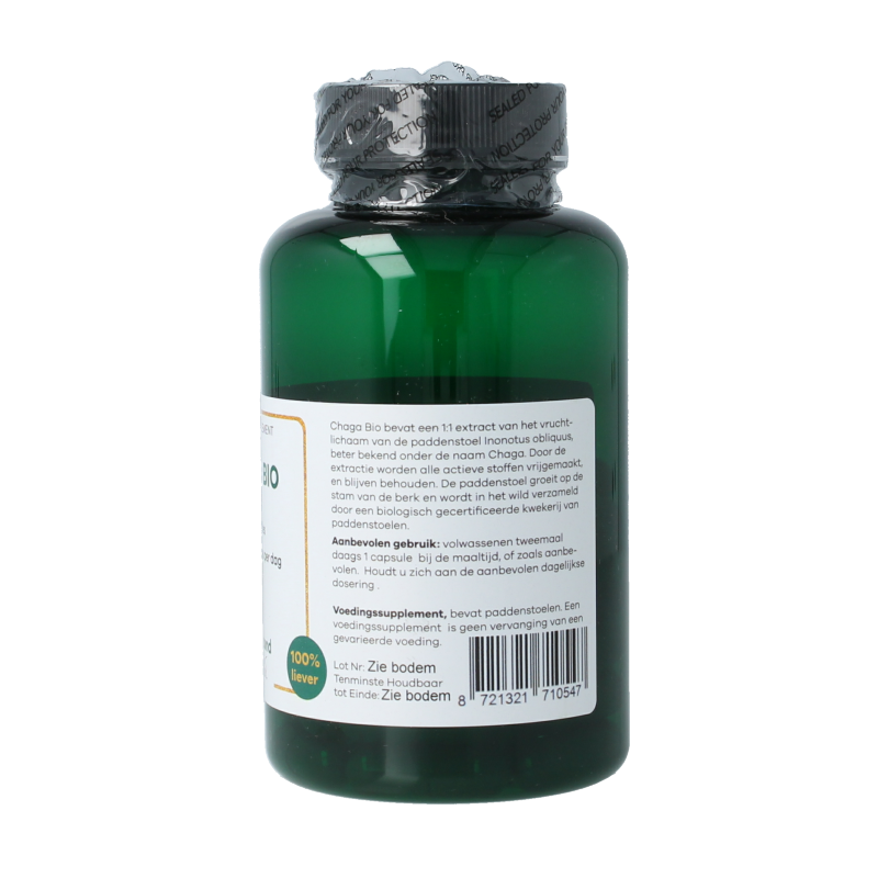 Liever Gezond Chaga 400mg vegan bio - Afbeelding 3