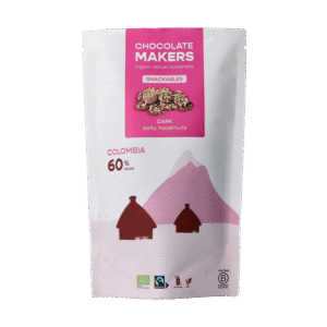Chocolatemakers Snackable puur 60% met hazelnoot bio