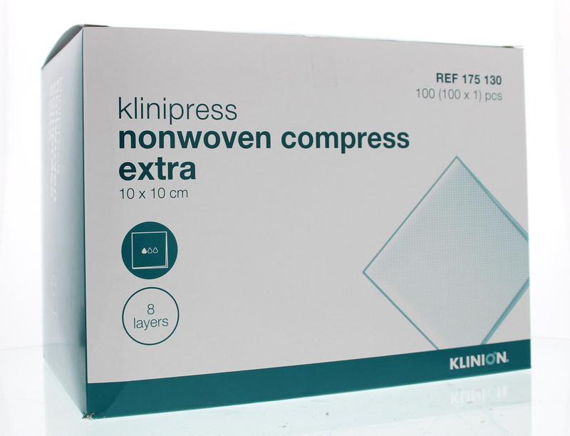 Klinion Klinipress non-woven kompres 10 x 10cm extra