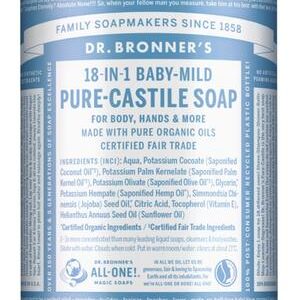 Dr Bronners Baby liquid soap neutral mild