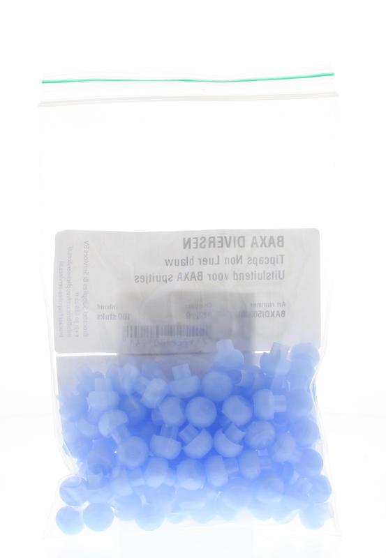 Baxa Tipcaps doseerspuit non luer blauw
