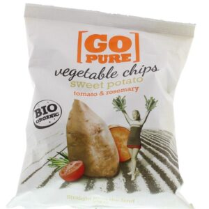 Go Pure Chips sweet potato tomato & rosemary bio