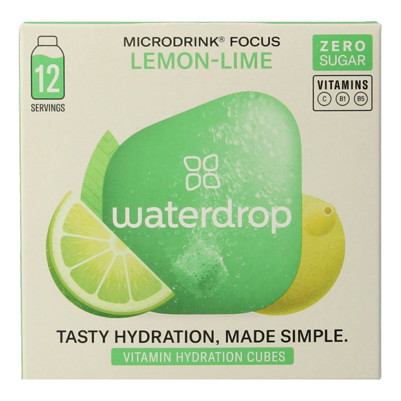 Waterdrop Microdrink focus lemon lime bruistabletten