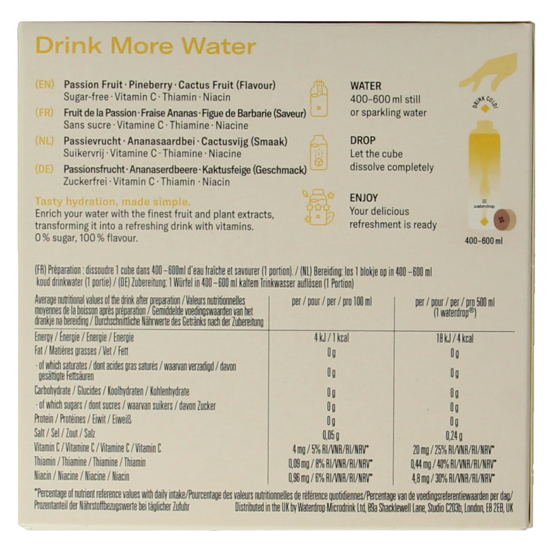 Waterdrop Microdrink sky passion fruit bruistabletten - Afbeelding 3