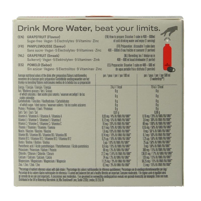 Waterdrop Microlyte grapefruit bruistabletten - Afbeelding 3