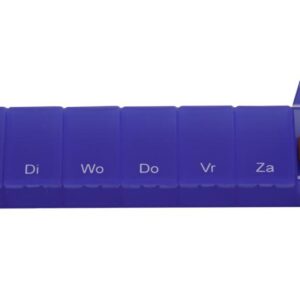 Able 2 Pillendoos 1 week transparant blauw