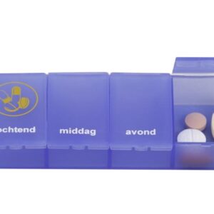 Able 2 Pillendoos 1 dag 4 vaks blauw NL