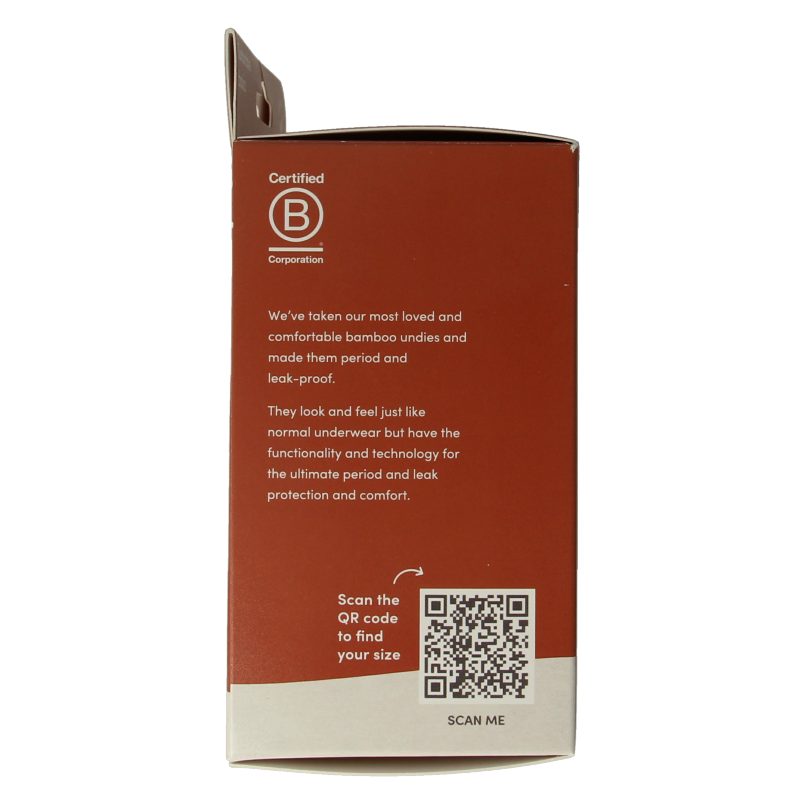 Boody Menstruatieondergoed tailleslip zwart licht/norm M - Afbeelding 2