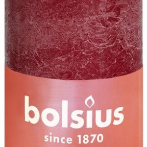 Bolsius Rustiekkaars shine 100/50 velvet red