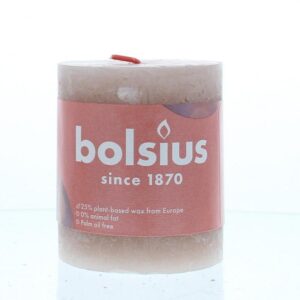Bolsius Rustiekkaars shine 80/68 misty pink