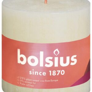 Bolsius Rustiekkaars shine 100/100 soft pearl