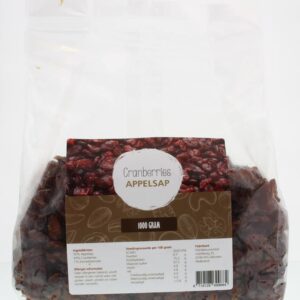 MijnNatuurwinkel Cranberries gezoet met appeldiksap