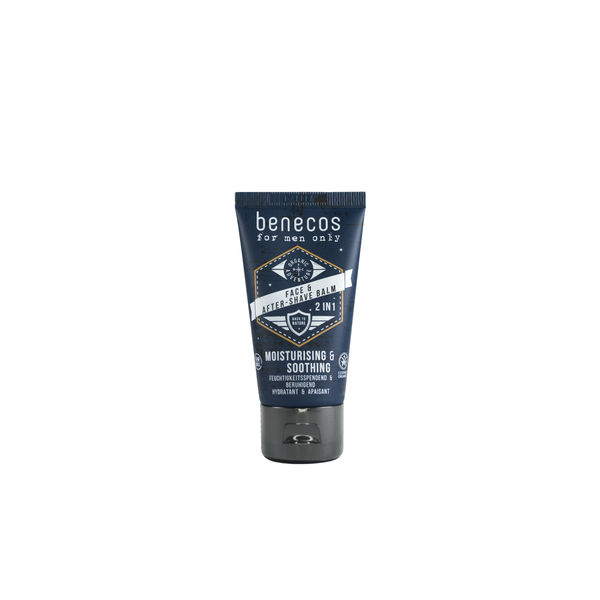 Benecos natural beauty Bio for men only face aftershave balm 2in1